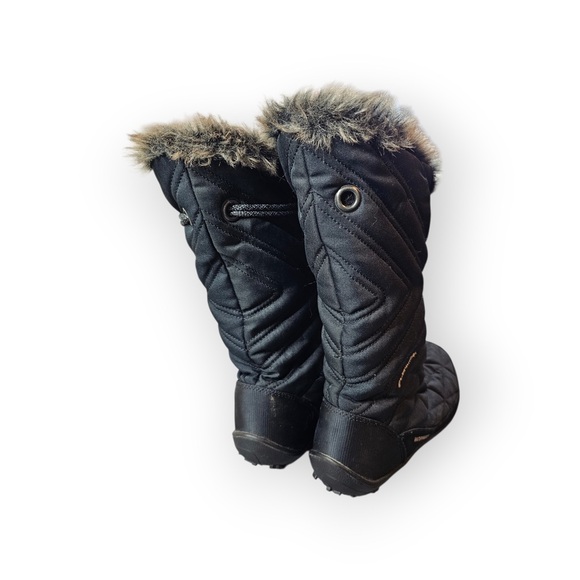 Columbia Minx/Heavenly Black Waterproof Winter Boots - Faux Fur Trim - Picture 5 of 7
